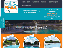 Tablet Screenshot of iconpoolskc.com